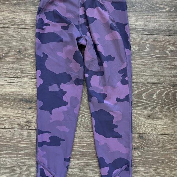 All in Motion Purple Camouflauge Active Pants Leggings XL 14/16 - Picture 4 of 10